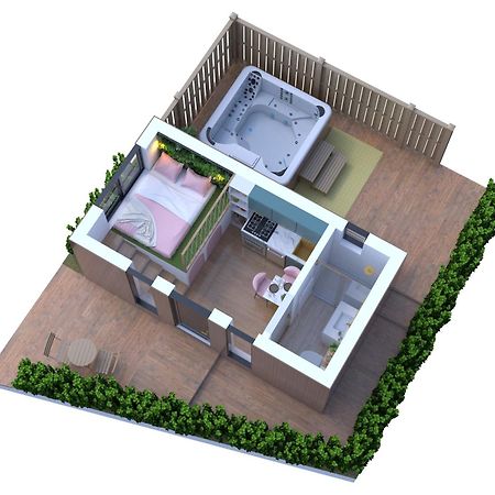 Studio Les 2 Fees - Jacuzzi - Deco Feerique Montfort-sur-Meu エクステリア 写真