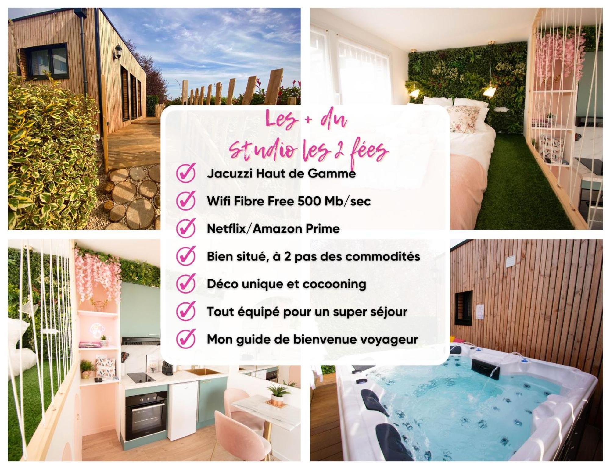 Studio Les 2 Fees - Jacuzzi - Deco Feerique Montfort-sur-Meu エクステリア 写真