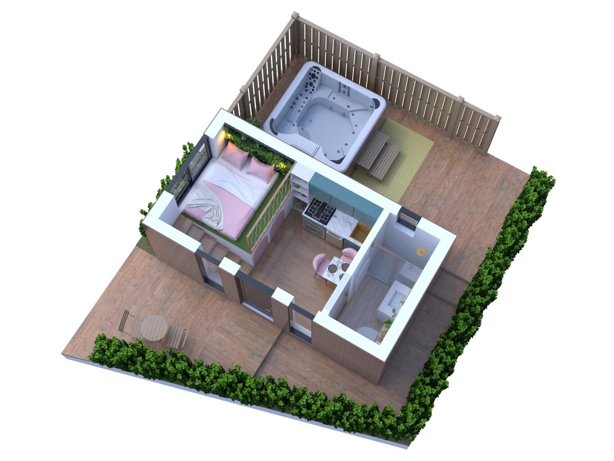 Studio Les 2 Fees - Jacuzzi - Deco Feerique Montfort-sur-Meu エクステリア 写真